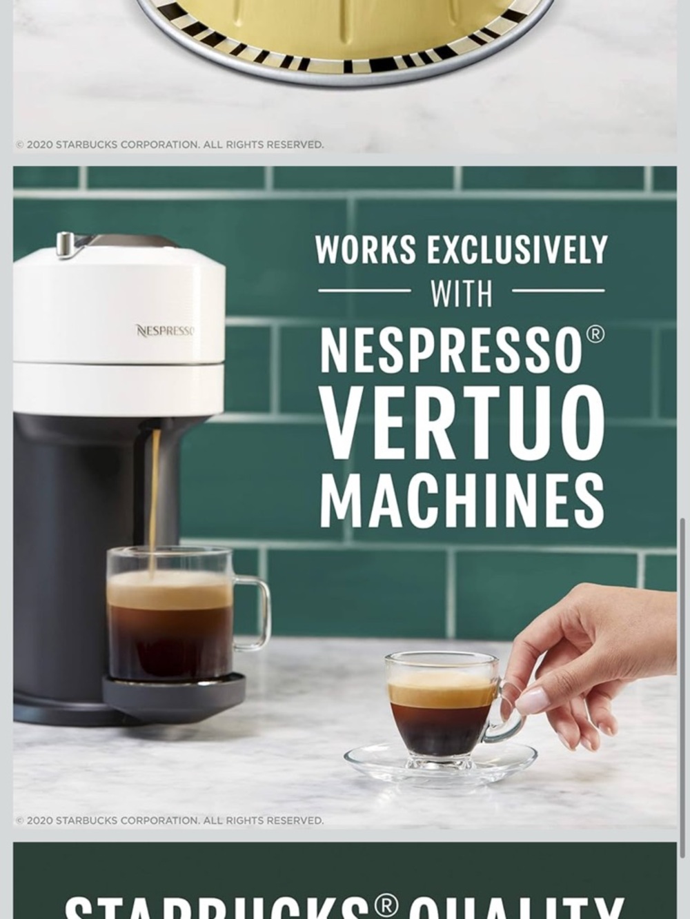 Starbucks by Nespresso Vertuo, Veranda Blend, Blonde Roast Coffee, 32-count - Picture 5 of 5